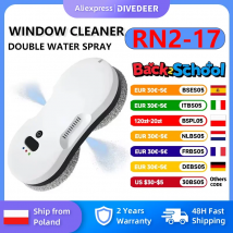 DIVEDEER-máquina limpiadora de ventanas con pulverizador bidireccional, gran succión, inteligente, automática, para el hogar, limpiador de ventanas de vidrio de gran altura