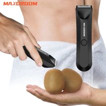 MAXGROOM Tagliacapelli per il corpo Rasoio per uomo Trimmer a sfera per inguine pubiche Lama in ceramica sostituibile Rasoio elettrico impermeabile