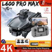 L600 PRO/L600 Pro Max 4K Professional Drone 3-Axis Gimbal RC Quadcopter 3KM Flight Mini Dron Smart Obstacle Avoidance Aircraft