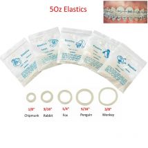 Dental Super Elastics Latex Zahnspangen Gummibänder 5Oz Kieferorthopädische Ligationsring Ortho-Behandlungsmaterialien