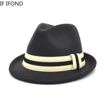Herbst Winter Warme Wolle Trilby Hut Männer Frauen Retro Jazz Fedora Hüte Outdoor Party Travel Filz Hut
