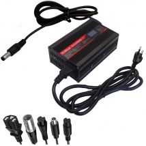 54.6V 5A Lithium Charger 42V 5A Lithium Charger 67.2V 4A Charger Equipped with DC2.5 to XLR IEC GX16 M12 RCA8MM connector OHRIJA