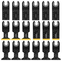 8/18 stücke titan oszillierende multi tool klingen, metall schneiden für nägel holz kunststoff und hartes material oszillierende werkzeug klingen kit