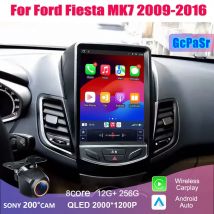 Radio inalámbrica Android Auto Carplay para Ford Fiesta MK7 2009-2016 unidad principal MultimediaGPS vídeo navegación Carplay