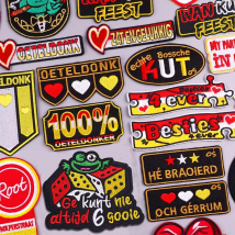 2024 NEU Niederlande Oeteldonk Emblem Patches Niederlande Karneval Festival Patch Eisen auf Patches Frosch Patch Jacken Nähen Abzeichen