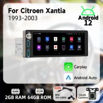 Carplay 1 Din Radio Android Car Multimedia per Citroen Xantia 1993-2003 6.86 "Schermo Stereo Unità di Testa Autoradio Navigazione GPS