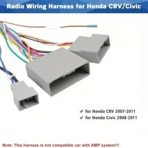 Car Radio Stereo Wiring Harness Connector Power Cable Wire Adapter 16 Pin Fit for Honda CRV Civic 2007-2011
