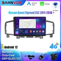 Android Car Radio Carplay for Nissan Quest Elgrand E52 2011 2016 GPS Navigation Multimedia Player Stereo screen tape recorder