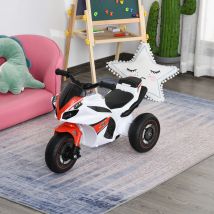 Girante HOMCOM, scivolo, moto, 18-36 mesi, musica/luce, fino a 20 kg, bianco/rosso