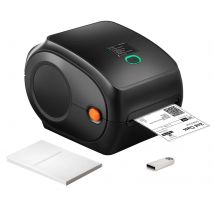 SucceBuy Stampante termica per etichette 300 DPI Riconoscimento automatico di etichette Bluetooth Supporto Windows/Mac/Android per pacchetti postali 4x6