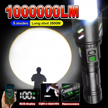 Torcia Lgnition focalizzata super luminosa Torcia LED ricaricabile USB Torcia da campeggio esterna Caccia Torcia di emergenza Tiro lungo 3000 m