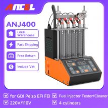 ANCEL ANJ400 GDI Piezo Iniettore di Carburante Tester per Auto Mortocycle Iniettore Pulitore Pulizia Ad Ultrasuoni Leack Test Strumento Diagnostico