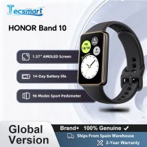 HONOR Band 10 Smartwatch, contapassi sportivo a 96 modalità, orologio digitale da 1,57 pollici 60 Hz, 5 ATM, batteria da 14 giorni, SpO2, frequenza cardiaca, compatibile con Android e iOS, nero