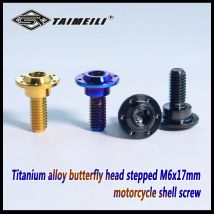 SIRUITI Titan legierung Schmetterling kopf Leiter typ m6x17mm motorrad shell Schrauben/2 PCS/4 PCS