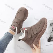 Frauen Winter Plüsch Plattform Warme Casual Schuhe Weibliche Mode Warme Baumwolle Schuhe Damen Leichte Non-slip Slip auf Stiefeletten