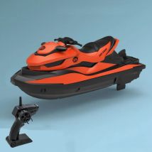 Plastic High-Speed Rc Motorboat Jet Ski Rechargeable Electric Boat Simulation Model Waterproof 1:14 2.4g Wireless Speedboat
