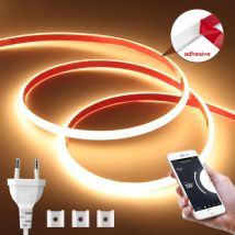 50m 30m 20m Wasserdicht 220V COB LED Streifen Licht Klebeband Tuya WiFi, Bluetooth, remote EU Stecker Hause Outdoor Garten Beleuchtung