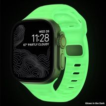 Cinturino per cinturino Apple Watch 44mm 49mm 45mm 41mm 40mm 38mm 42mm Bracciale luminoso in silicone iWatch Ultra 9 8 7 6 5 3 SE band