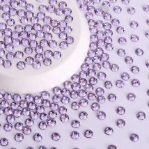 High Quality SS6-SS30 Lavender Non Hotfix Rhinestones Flatback Glass Strass Stone Glitter Gemstone DIY Decoration Accessory