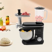 Robot da cucina Ciotola in acciaio inossidabile 6 L 1500 W Gancio per impasto Battitore Trituratore continuo in acciaio inossidabile StandMixer Multifunzione