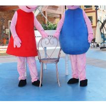 Disfraz de muñeca mascota cerdo rosa de Anime, Cosplay para adultos, fiesta familiar, ropa para padres e hijos, accesorios de Carnaval de Navidad, regalos para niños