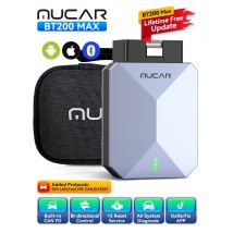 MUCAR BT200 MAX Auto OBD2 Scanner ELM327 CANFD Bidirectional Tool 15 Reset Full System Diagnose Code Reader Free Update for Life