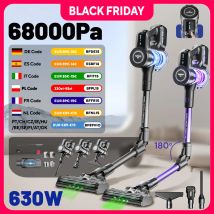 Odkurzacz bezprzewodowy Yanhama - odkurzacz pionowy 68000Pa/650W z stacją dokującą, lekki odkurzacz ręczny do dywanów