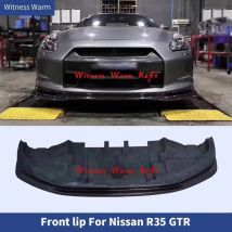 For Nissan R35 GTR Carbon Fiber Front Lip Bumper Spoiler Splitter Body Kit