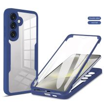 Case For Samsung Galaxy S24 FE A16 A06 A55 A35 A15 A05S A54 A34 A14 360 Double Side Shockproof Built in Screen Protector Cover