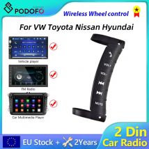 Podofo 2din Autoradio drahtlose Lenkrads teuerung für 2 din Universal VW Toyota Nissan Hyundai Polo Skoda Autoradio Fernbedienung