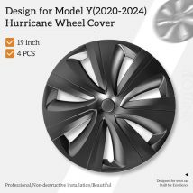 4PCS Radkappe für Tesla Modell Y 2020-2024 19 Zoll Hurricane Radkappen Automobil Ersatz Radkappe Vollfelgenabdeckung Zubehör