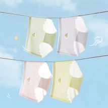 4PCS Girls Summer Cool Breathable Antibacterial Panties Kids Solid Daily Underwear 3+y Young Children Soft Comfort Knickers