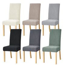 1/4/6pcs Fodere per sedie jacquard elastiche per sala da pranzo Fodera per sedia universale elasticizzata Custodia per sedili in tinta unita Banchetto dell'hotel