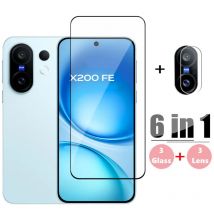 Vetro di copertura completa per Vivo X200 FE Vetro temperato Vivo X200 FE Protezione dello schermo HD Pellicola protettiva per lenti del telefono Vivo X200 FE