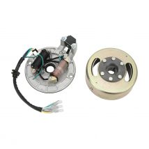 Magneto Stator Schwungrad Rotor Kit Kupfer Aluminium für 90cc 110cc 125cc 140cc Kick Start Motor PIT PRO PIT Fahrrad Motor Teile