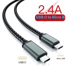 USB-C-auf-Micro-USB-Kabel 1M/0,3M Typ-C-auf-Micro-USB-Ladekabel OTG-Datenkabel für Samsung Xiaomi Huawei