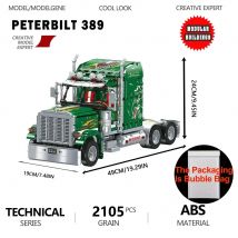 Trattore Camion Mattoni MOC Assemblaggio tecnico Blocchi di costruzione Modello Set regalo di compleanno Giocattolo da tavolo Bambini Adulti per ragazzi Regali