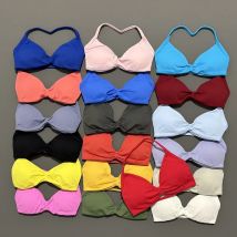 Biustonosz sportowy z ramiączkami na plecach, bez pleców, do jogi, na siłownię, marszczony, push-up, z wyjmowanymi wkładkami, odzież damska do ćwiczeń, top na siłownię, biustonosz sportowy typu