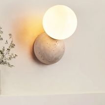 Creme Stil Led Wand Lampe Höhle Stein Wand Kleine Licht Schlafzimmer Nacht Kreative Nordic Wohnzimmer TV Hintergrund Beleuchtung Runde