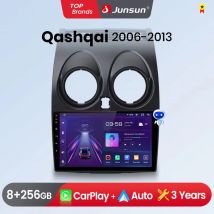 Junsun CarPlay Android Auto autoradio per Nissan Qashqai J10 2006 - 2013 GPS sistemi intelligenti tereo Multimedia autoradio