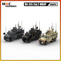 Ww2 militärische Serie rg33l cat.2 minen resistente Hinterhalt geschützte Fahrzeug Moc Bausteine Armee gepanzerte Auto Modell Ziegel Spielzeug