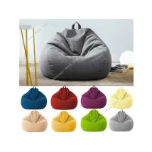 Large Bean Bag Chair Cover Single Seat Sofa Cover Bean Bag Chair Stuffed Toy Clothing Storage Bag Without Filler 70X80 Cm