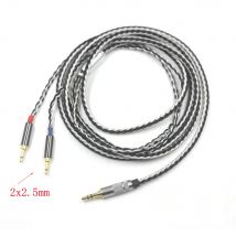 16 Kerne versilbertes Kopfhörerkabel 2 x 2,5 mm Stecker für Sonus Faber PRYMA Sivga Oriole SV021 1 MEHR H1707 Monolith M1060C