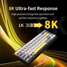 AJAZZ AK680 MAX Tastiera da gioco professionale con asse magnetico a tre modalità a 68 tasti RGB fai da te