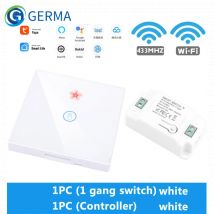 GERMA Tuya Smart Leben APP WiFi TOUCH Schalter Licht RF 433Mhz Wand DIY Relais Timer Modul Google Home Alexa 110V 220V 10A