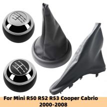 5/6 Velocità Pomello Del Cambio Leva Del Cambio Penna Cambio Ghetta Collare di Avvio Caso Per BMW Mini Cooper R50 R52 R53 2001-2006 2007 2008