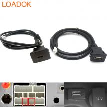 Autoradio Android Multimedia Player 4 6-polig zu USB Typ-C-Anschluss Buchse Armaturen brett Unterputz Kabel adapter Daten übertragung