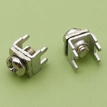 50 stücke PCB Löten Terminal Nieten Mutter Schweißen Terminals 8*8*6,8 MM M4 M3 Schraube Platine hardware PCB Stecker