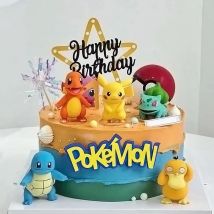 13 pz/set Pokemon Torta Anime Figura Pikachu Festa Buon Compleanno Pokemon Decorazione Della Torta Forniture Ornamenti Ragazzo Regalo Dei Bambini