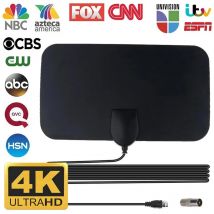 4K TV-Antenne für Global Digital TV 1080P DVB-T2 Booster HD für RV Outdoor-Autoantenne 25DB High Gain Indoor Digital TV-Antenne